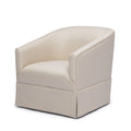 Earl Linen Skirted Swivel Chair natural-foam-polyester