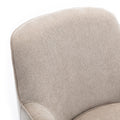 Richfield Oatmeal Wood Base Swivel Chair natural-foam-polyester