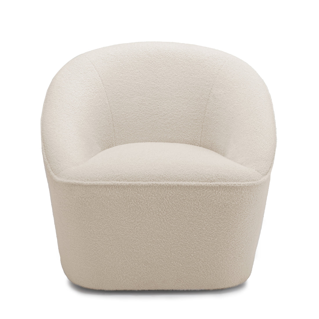 Anson Boucle Swivel Chair off white-foam-fabric