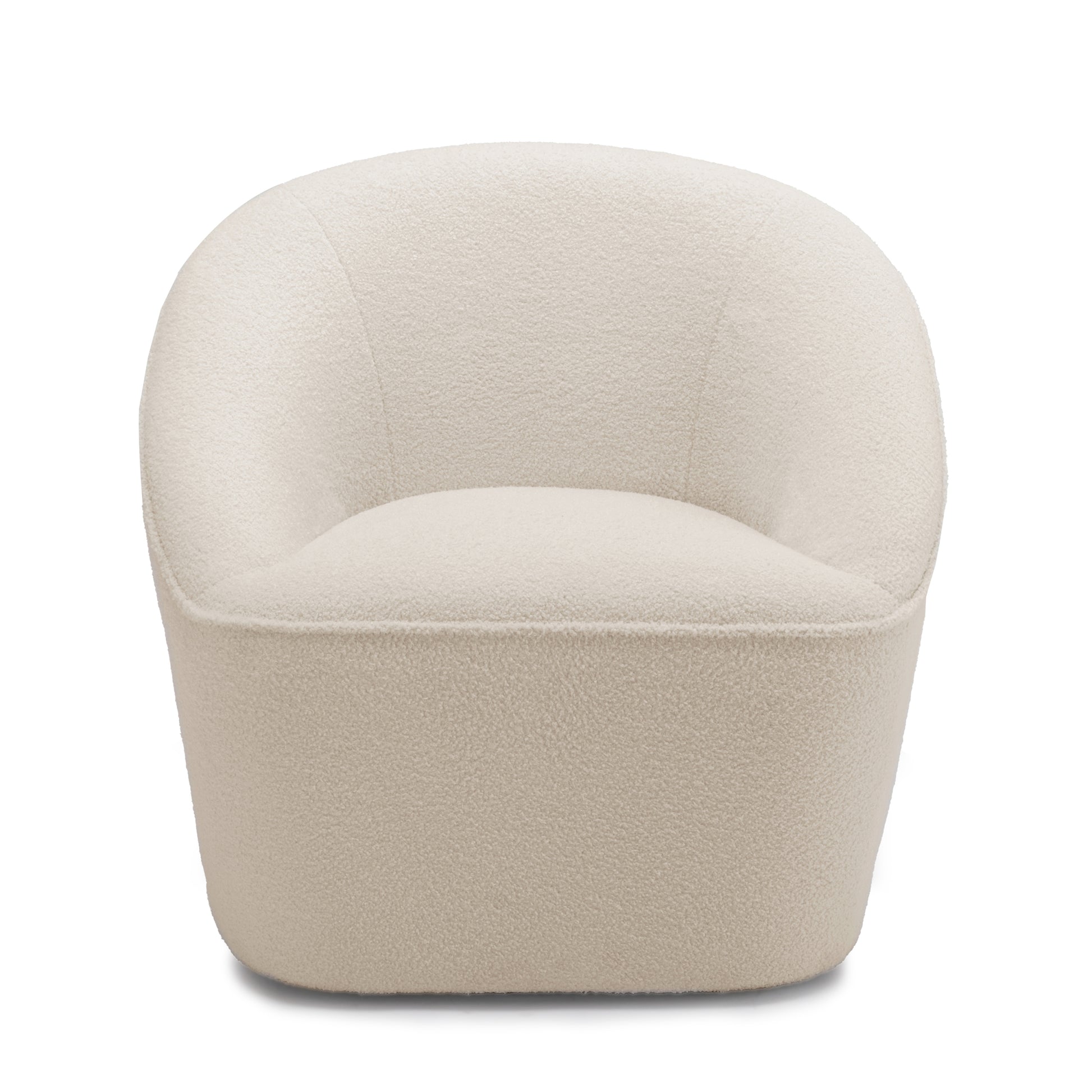 Anson Boucle Swivel Chair off white-foam-fabric