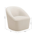 Anson Boucle Swivel Chair off white-foam-fabric