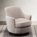 Richfield Oatmeal Wood Base Swivel Chair natural-foam-polyester