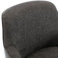 Richfield Charcoal Wood Base Swivel Chair charcoal grey-foam-polyester