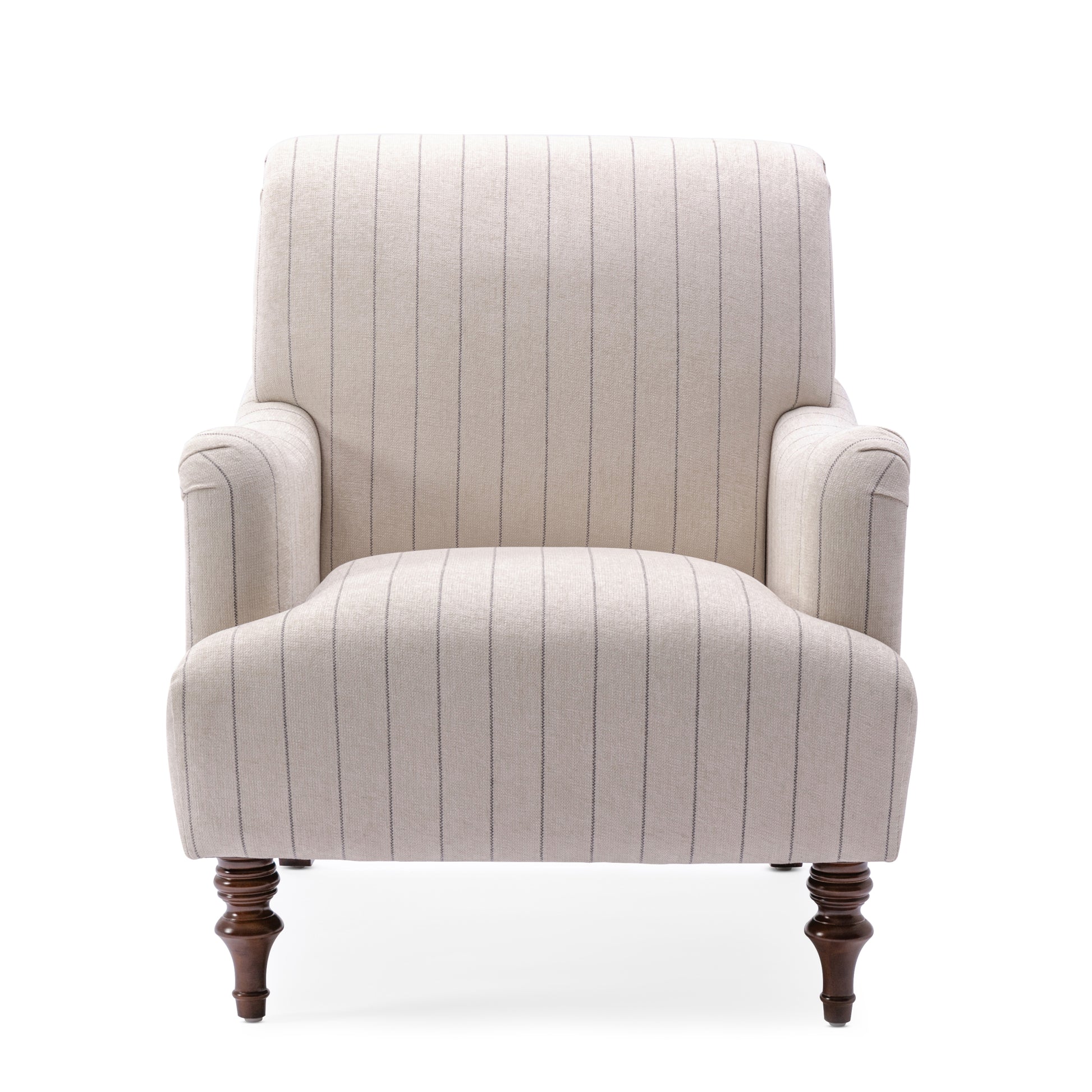 Sylvia Sea Oat Striped Arm Chair