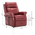 Landis Red Traditional Lift Chair red-foam-pu leather