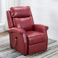 Landis Red Traditional Lift Chair red-foam-pu leather