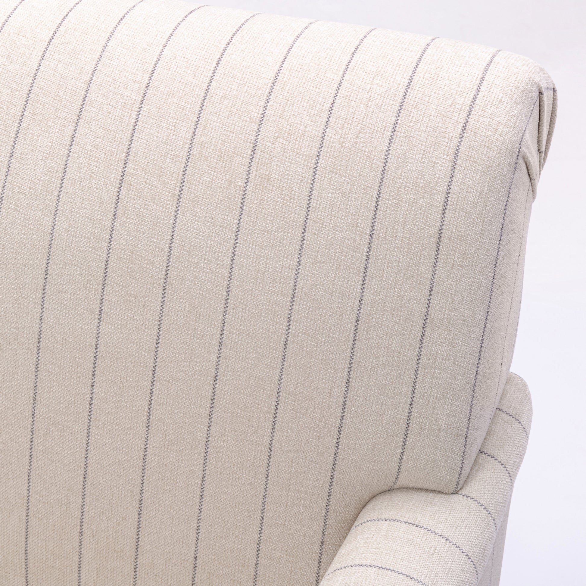 Sylvia Sea Oat Striped Arm Chair