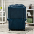 Landis Navy Blue Traditional Lift Chair navy blue-foam-pu leather