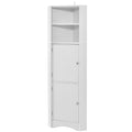 Tall Bathroom Corner Cabinet, Freestanding Storage white-mdf