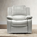 Charlotte Ivory Leather Gel Recliner ivory-foam-pu leather