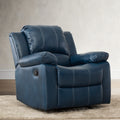 Charlotte Navy Blue Leather Gel Recliner navy blue-foam-pu leather