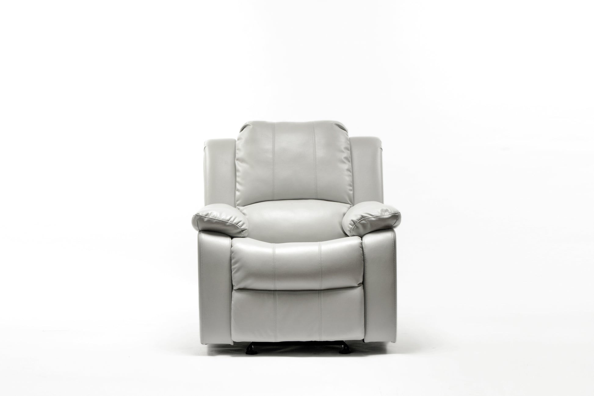 Charlotte Ivory Leather Gel Recliner ivory-foam-pu leather