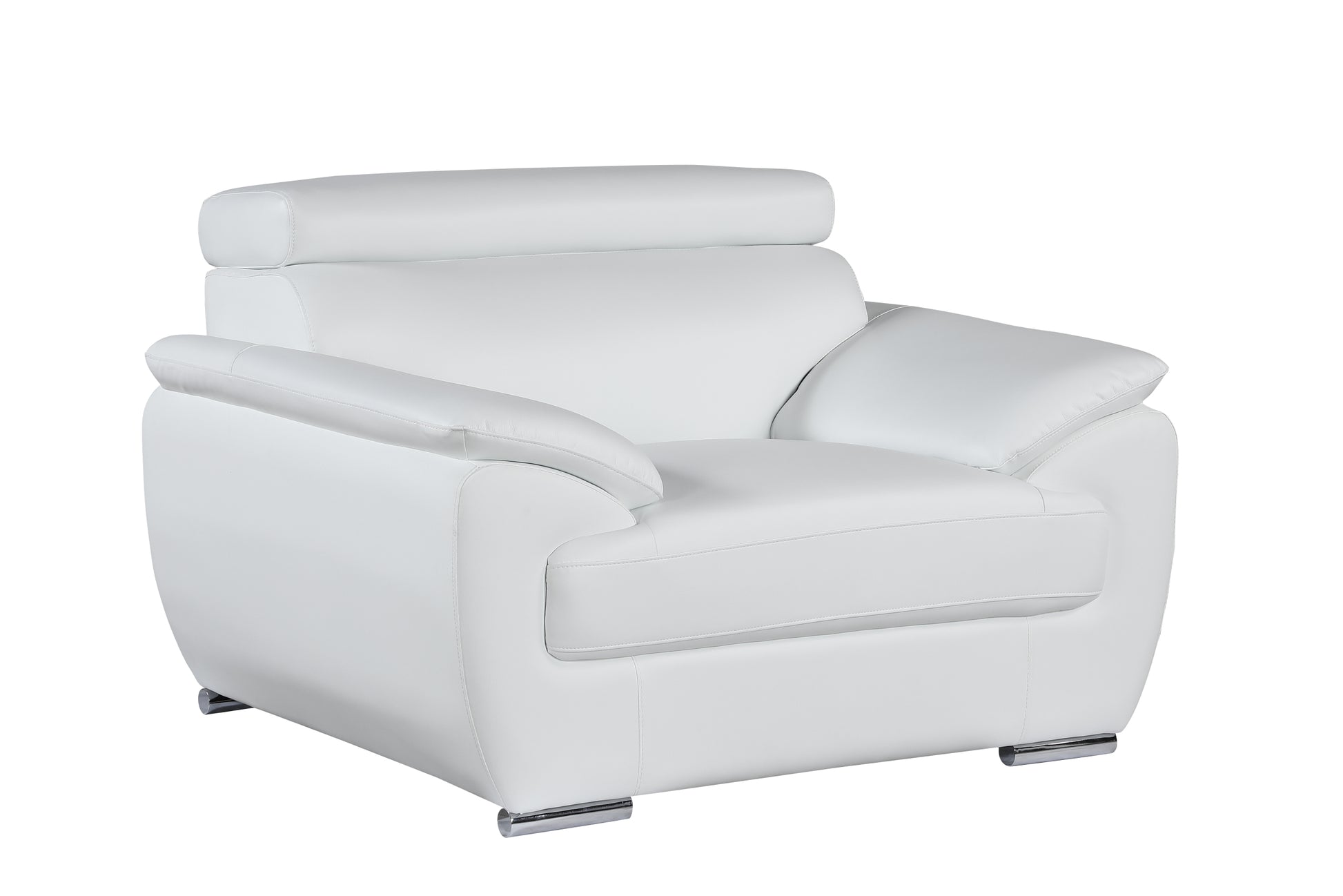 Genuine Leather Chair white-foam-leather