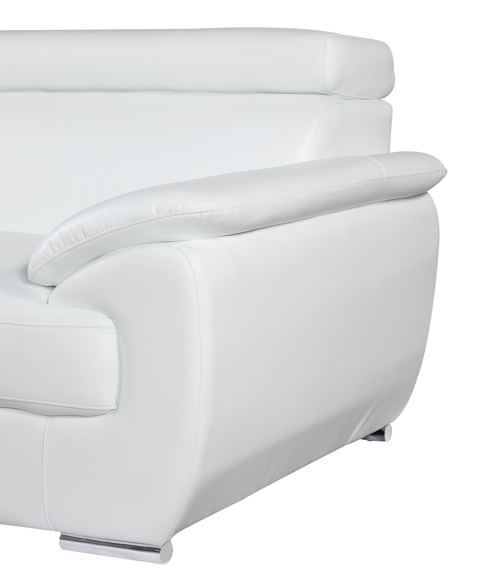 Genuine Leather Chair white-foam-leather