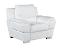 Genuine Leather Chair white-foam-leather