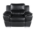 Genuine Leather Chair black-foam-leather