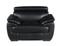 Genuine Leather Chair black-foam-leather