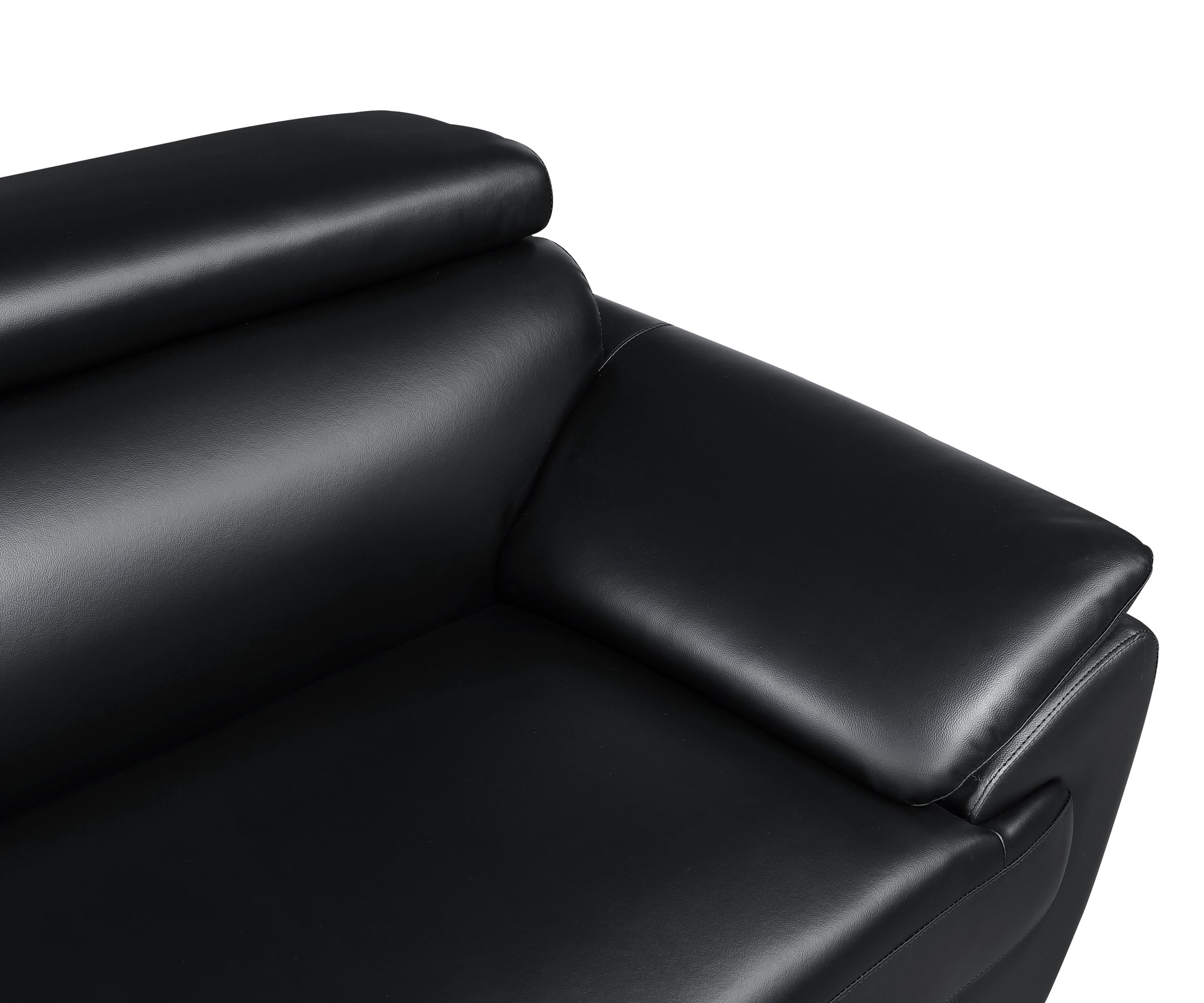 Genuine Leather Chair black-foam-leather