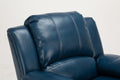 Charlotte Navy Blue Leather Gel Recliner navy blue-foam-pu leather