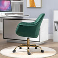 360 Green Velvet Swivel Chair With High Back -