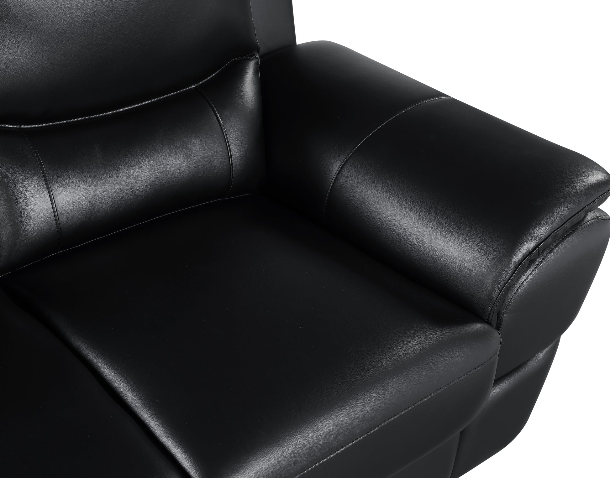 Genuine Leather Chair black-foam-leather