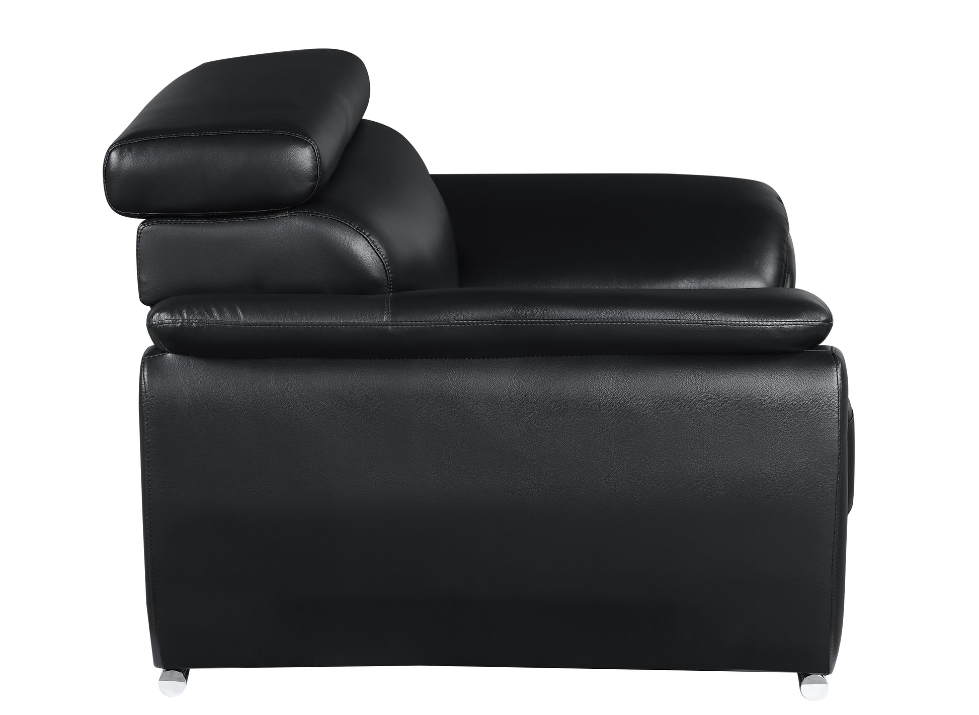 Genuine Leather Chair black-foam-leather