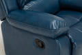 Charlotte Navy Blue Leather Gel Recliner navy blue-foam-pu leather