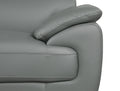 Genuine Leather Chair gray-foam-leather