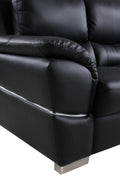 Genuine Leather Chair black-foam-leather