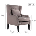 Modern Chair With Backrest, Bedroom, Living Room