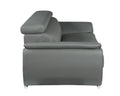 Genuine Leather Chair gray-foam-leather