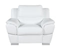 Genuine Leather Chair white-foam-leather