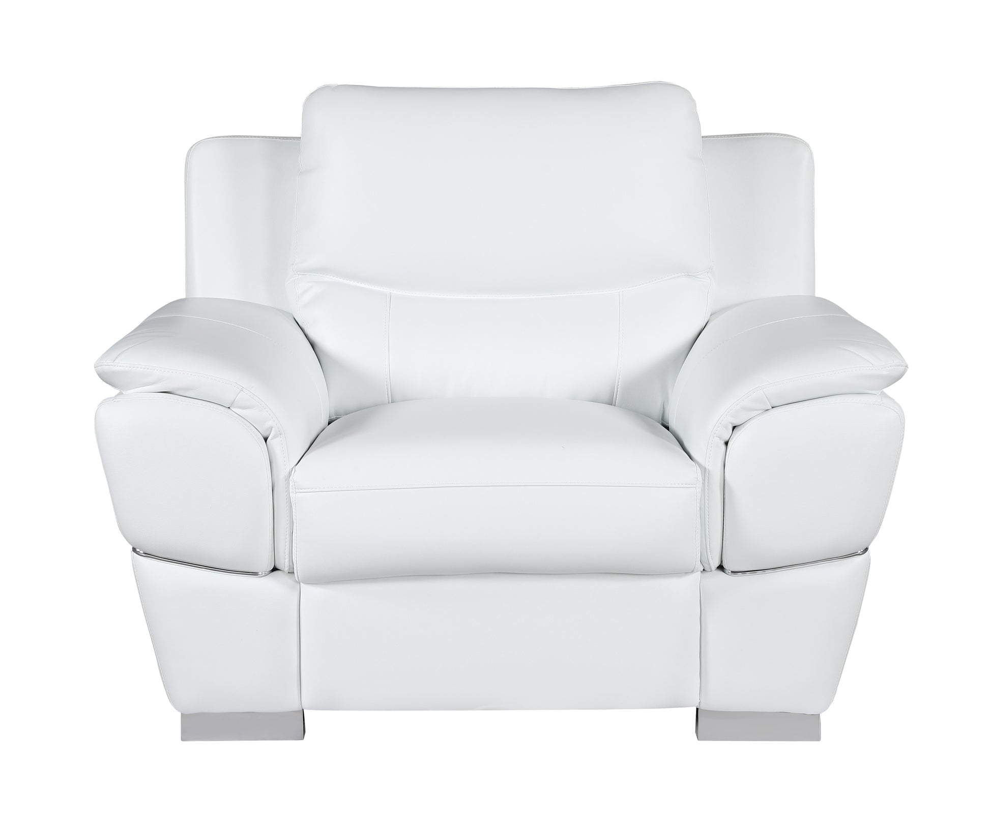 Genuine Leather Chair white-foam-leather