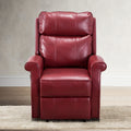 Landis Red Traditional Lift Chair red-foam-pu leather