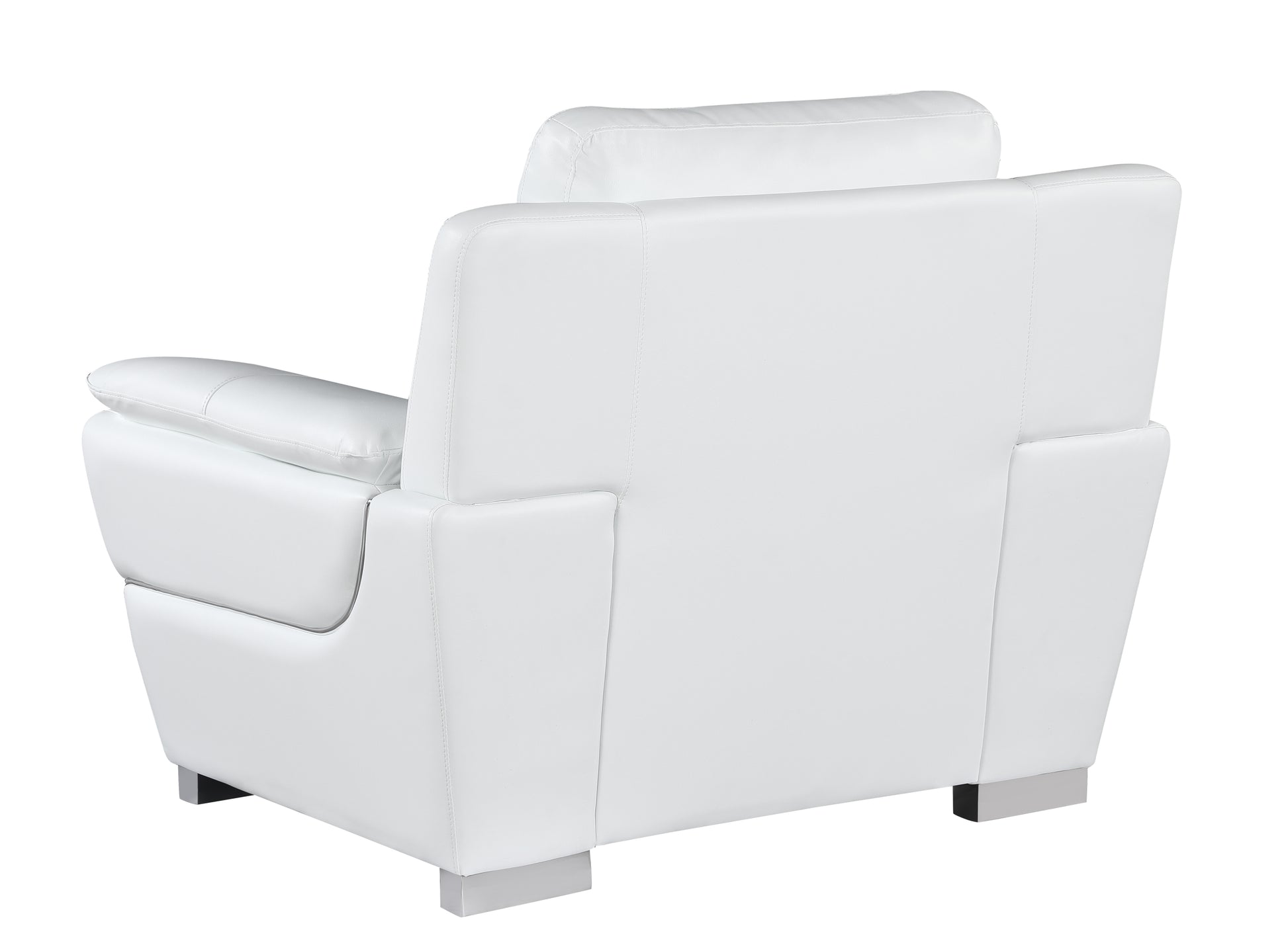 Genuine Leather Chair white-foam-leather