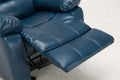 Charlotte Navy Blue Leather Gel Recliner navy blue-foam-pu leather