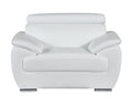 Genuine Leather Chair white-foam-leather