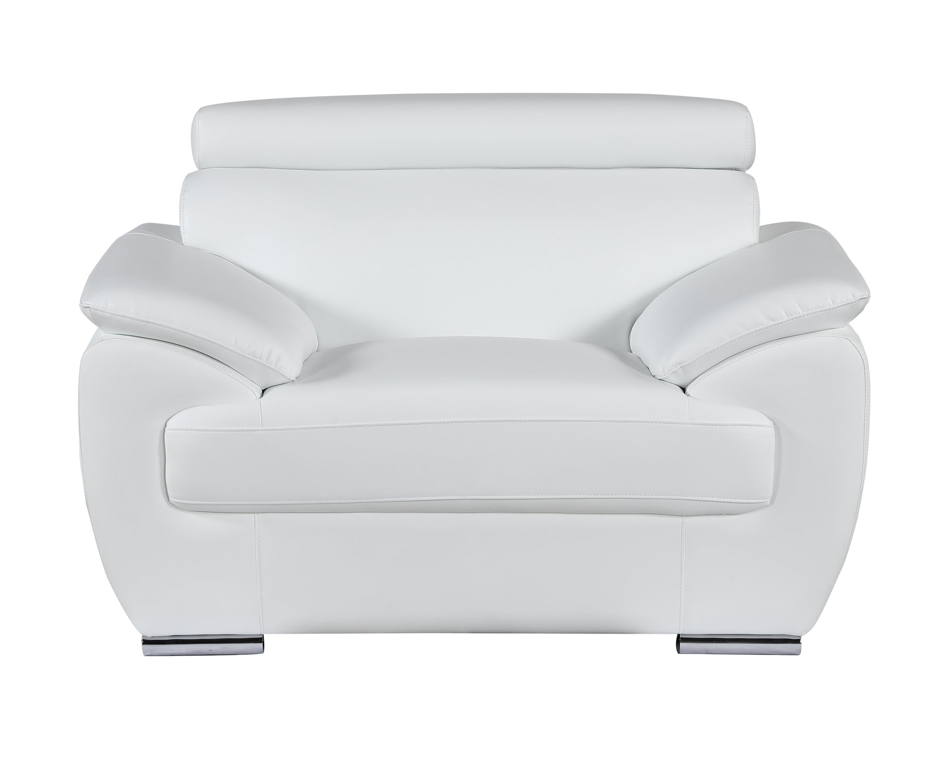 Genuine Leather Chair white-foam-leather