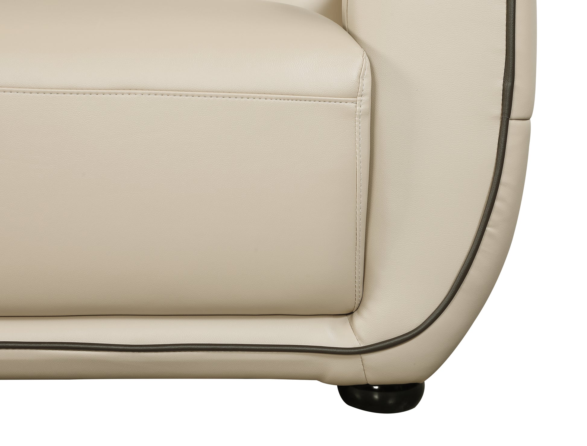 Genuine Leather Chair beige-foam-leather