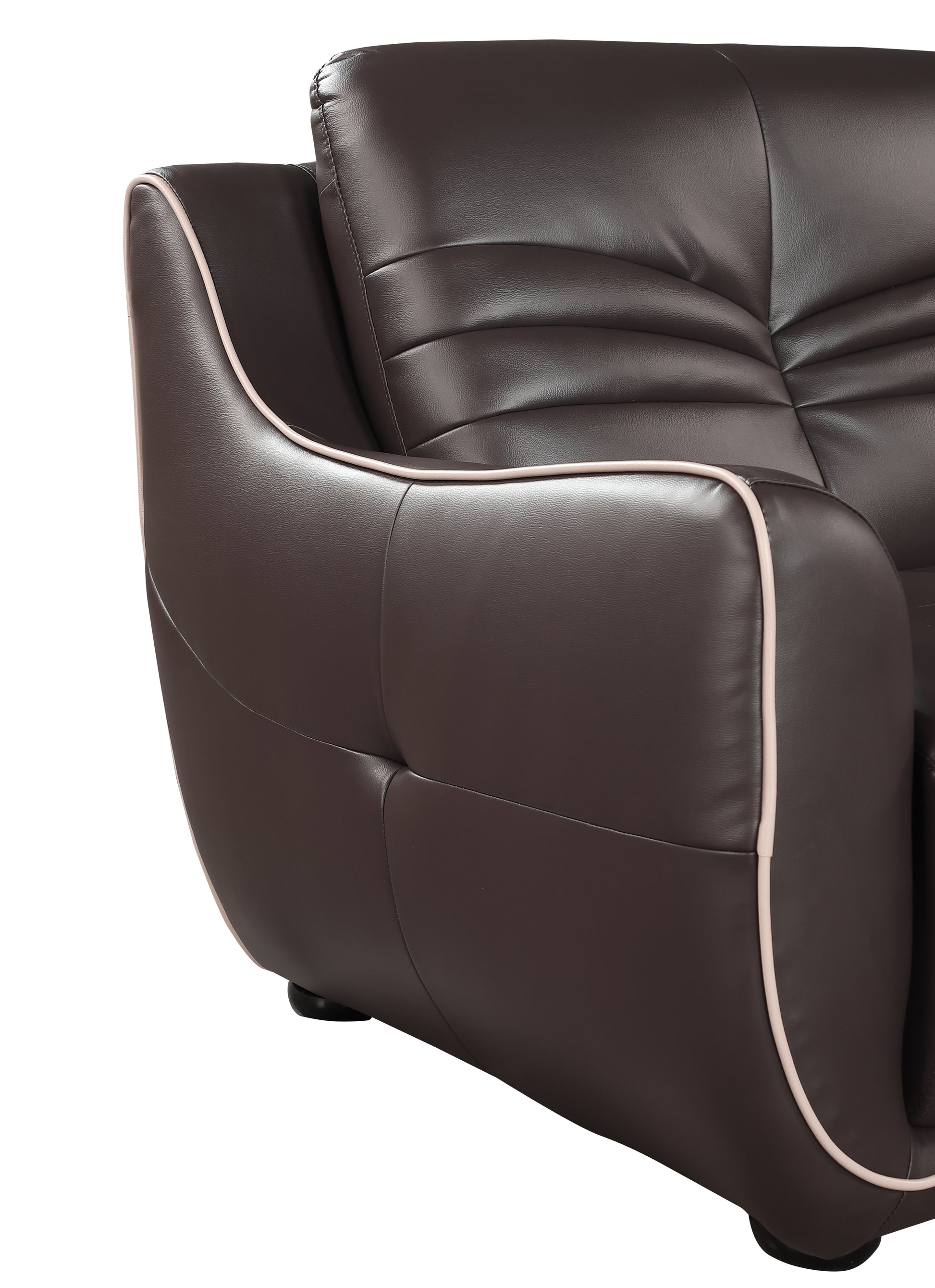 Genuine Leather Chair brown-foam-leather