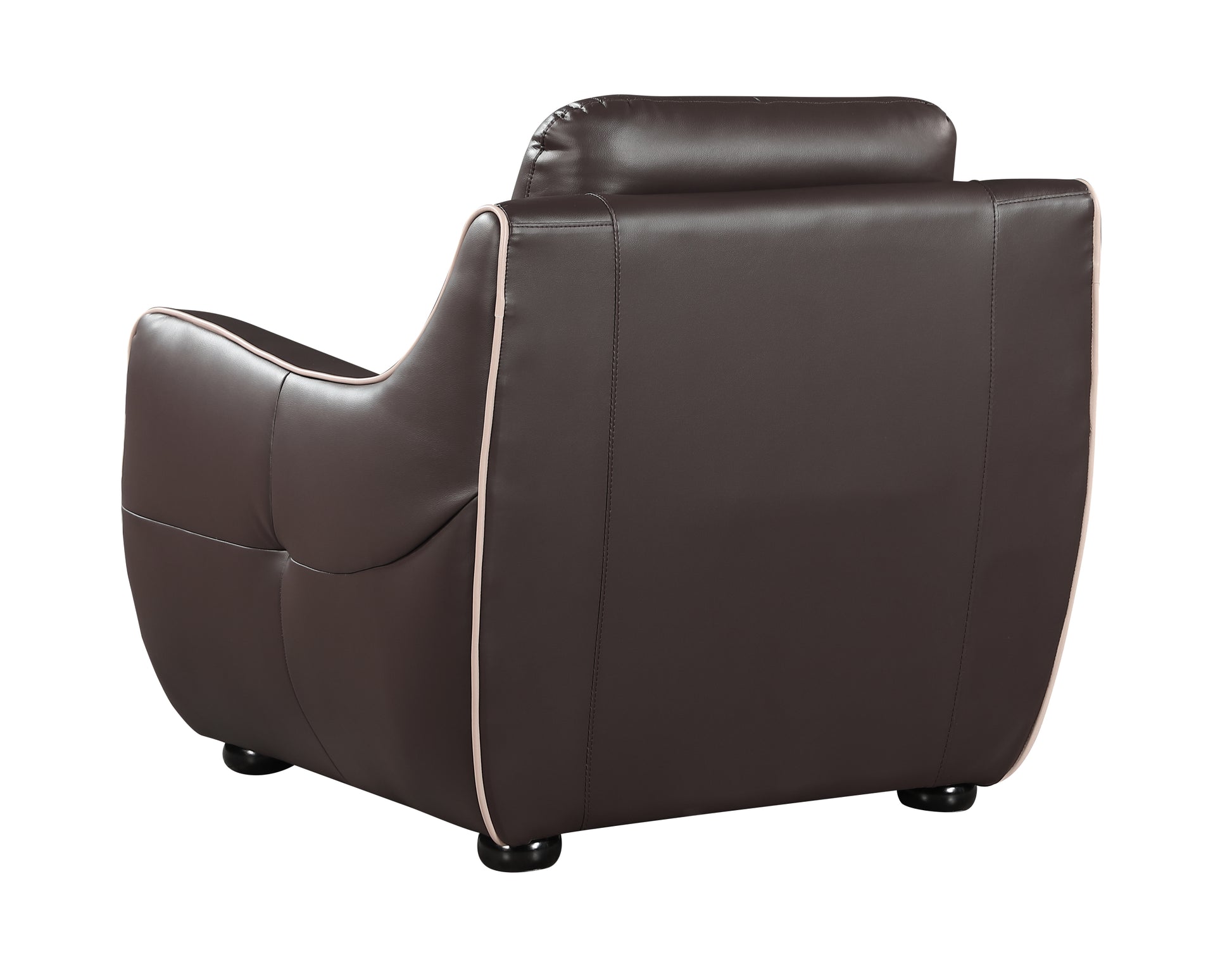 Genuine Leather Chair brown-foam-leather