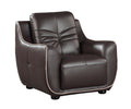 Genuine Leather Chair brown-foam-leather