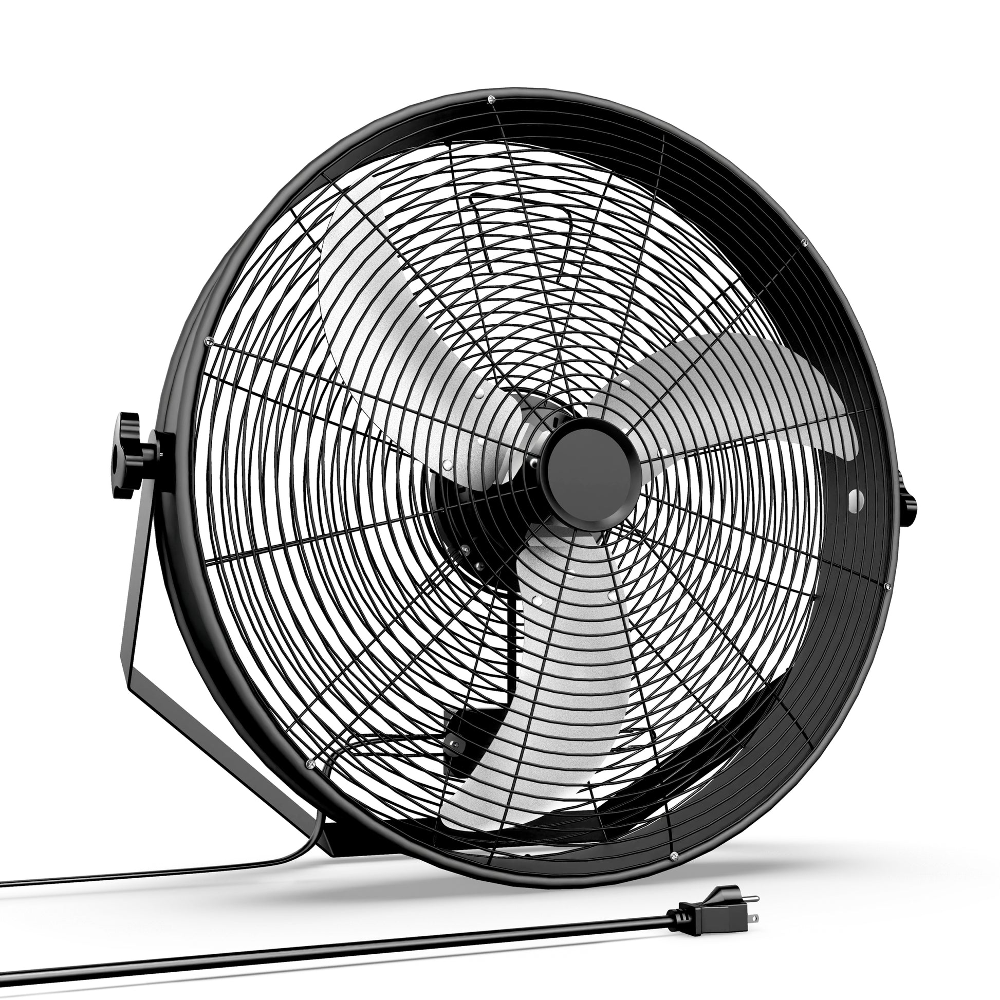 InfiniPower 18 Inch High Velocity Wall Mount Fan with black-metal