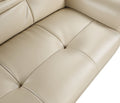 Genuine Leather Chair beige-foam-leather