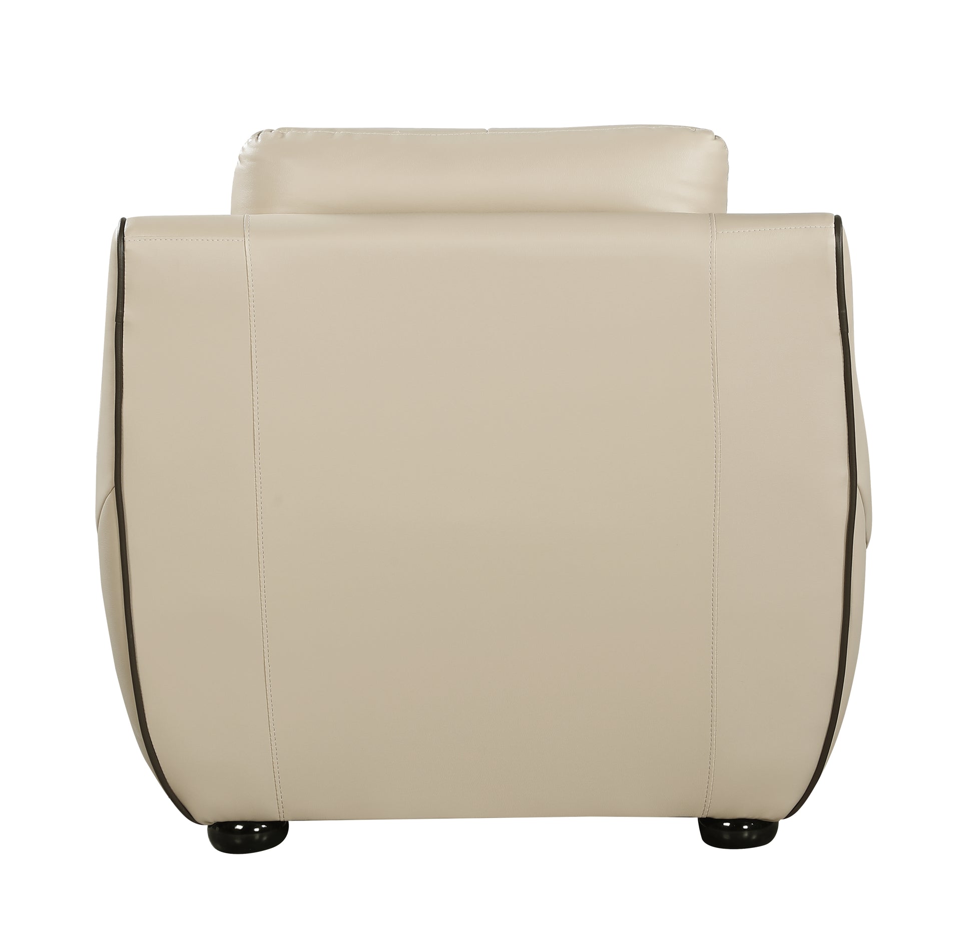 Genuine Leather Chair beige-foam-leather