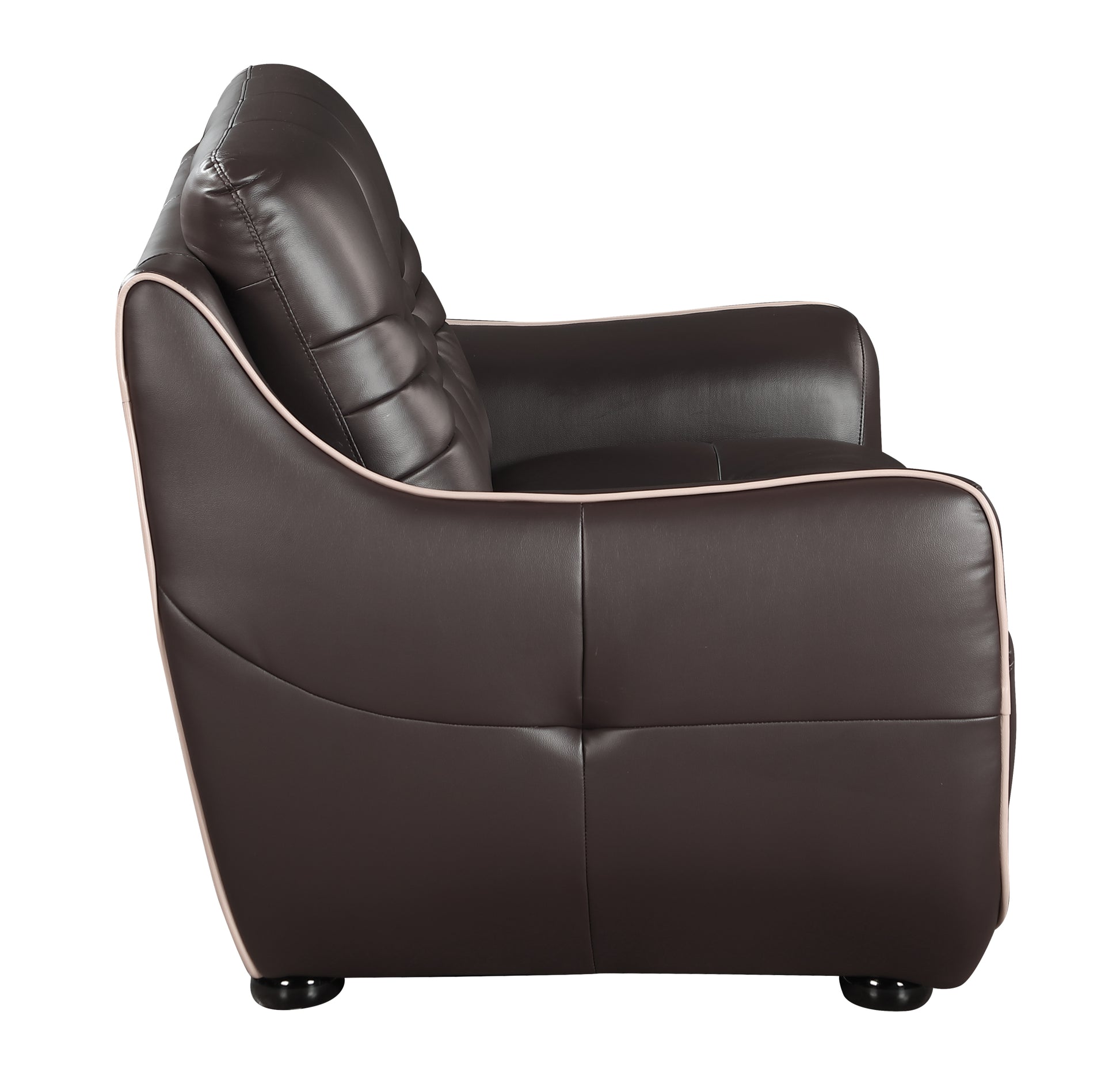 Genuine Leather Chair brown-foam-leather