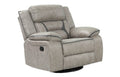 Denali Faux Leather Upholstered 3 Pc Sofa Set Made gray-faux leather-metal-primary living