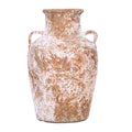 Artisan Ceramic Aged Terracotta Vase Country