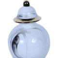 Marble Ceramic Decorative Jar with Removable Lid marble-ceramic