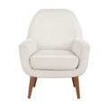 Astrid Mid Century Sea Oat Velvet Arm Chair beige-foam-velvet